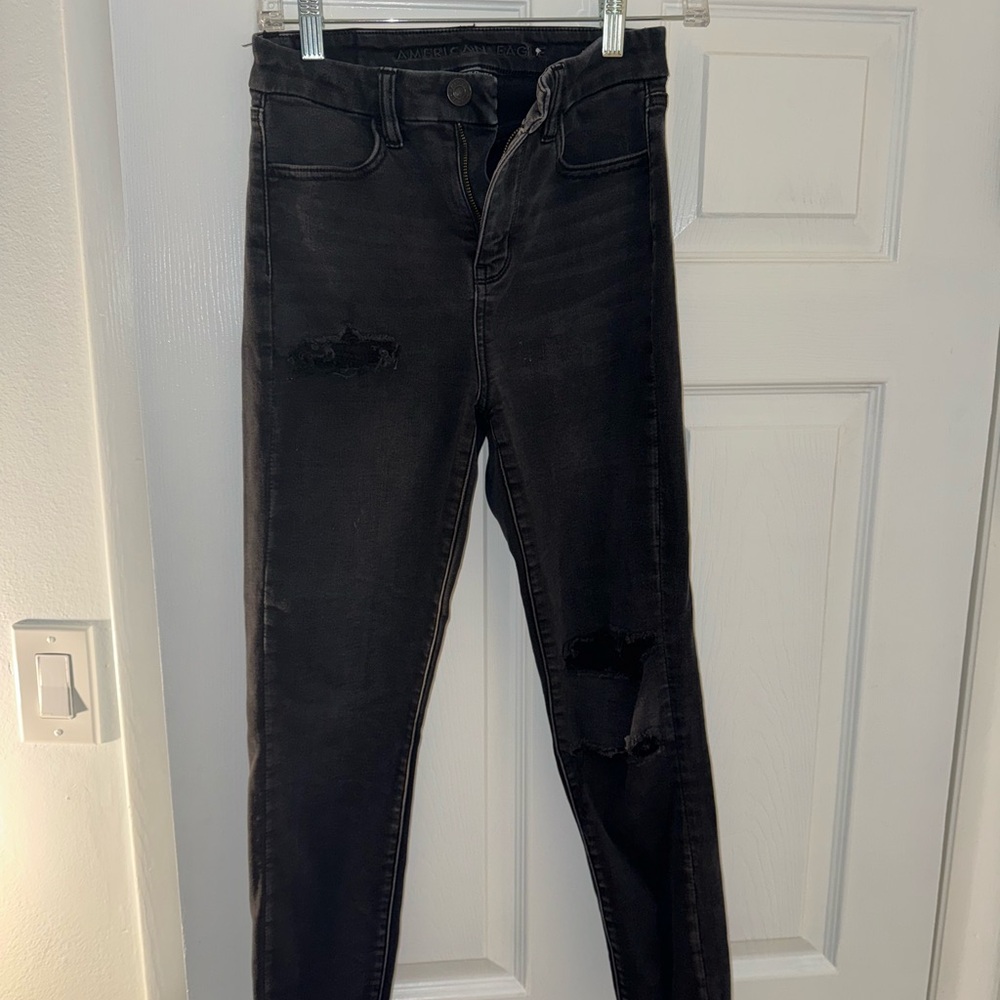 American Eagle Outfitters Black High Rise Jeans